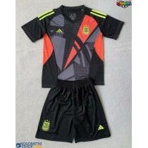 Otroški Nogometni dresi Argentina Vratar Domači Copa America 2024 Kratek Rokav (+ Kratke hlače)